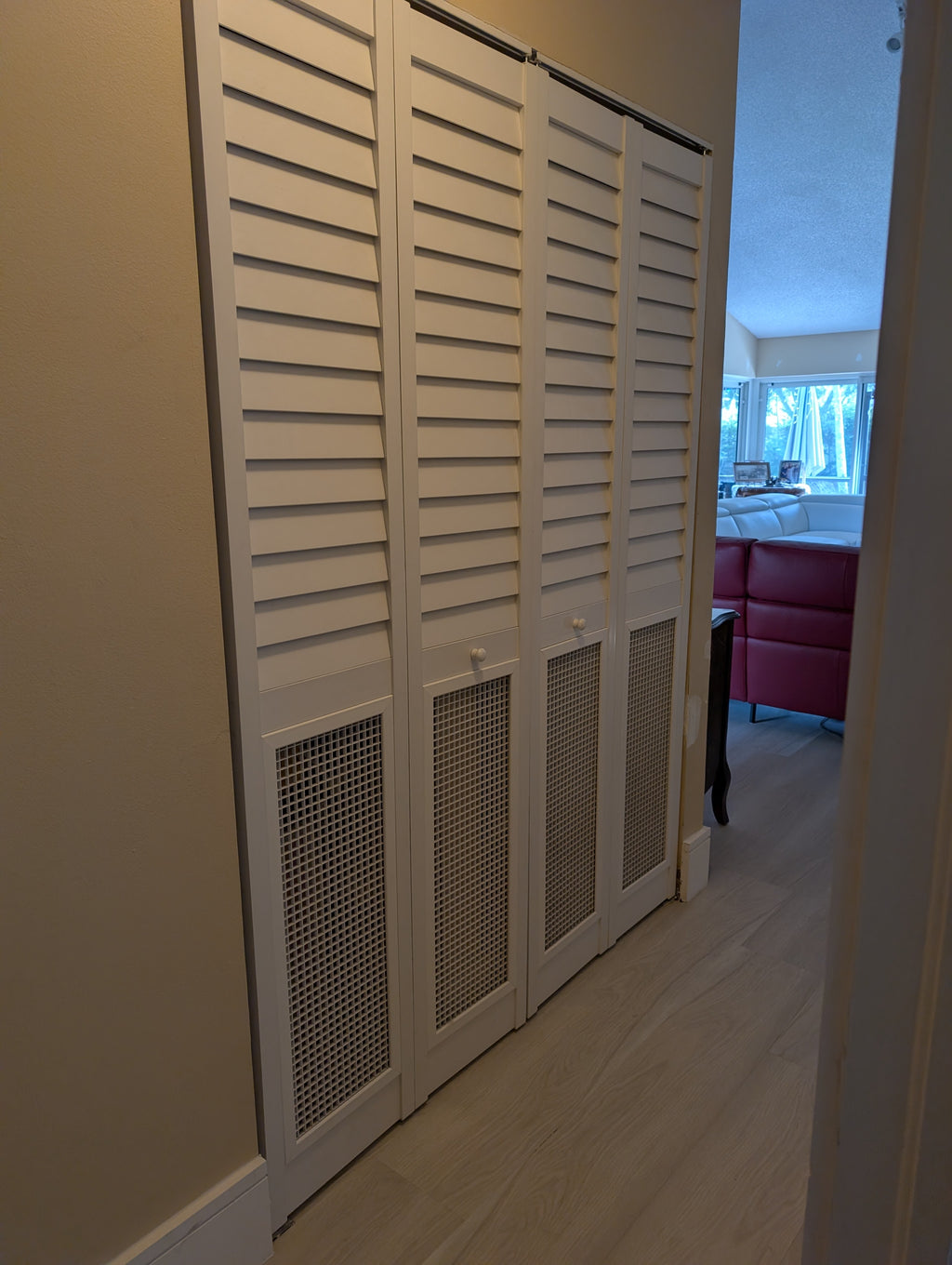High Flow HVAC Closet Door – Bifold Louver Design (80” Height)
