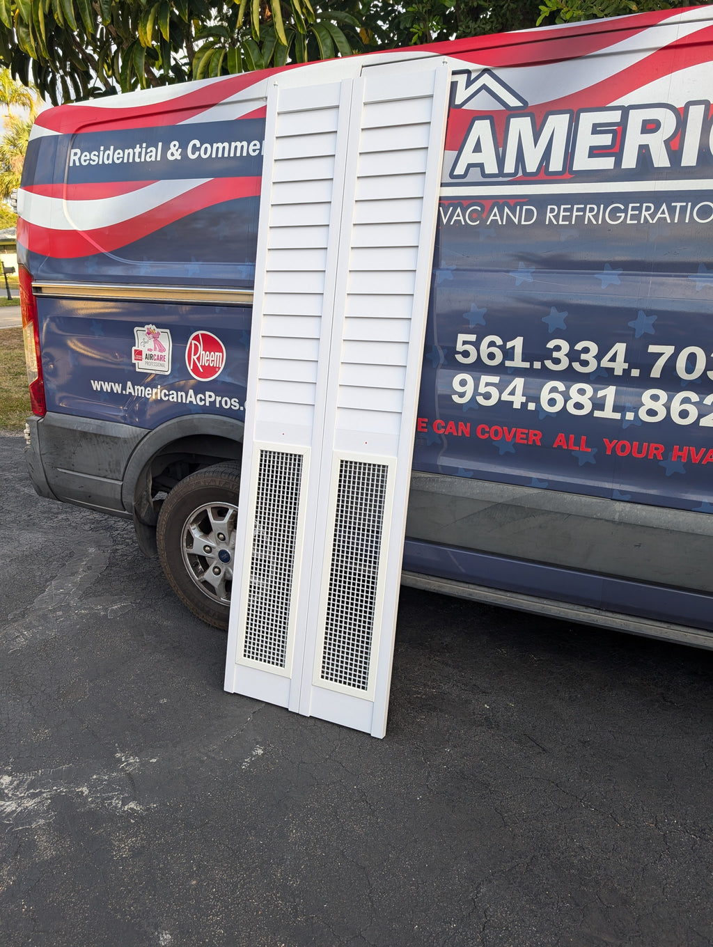 High Flow HVAC Closet Door – Bifold Louver Design (80” Height)