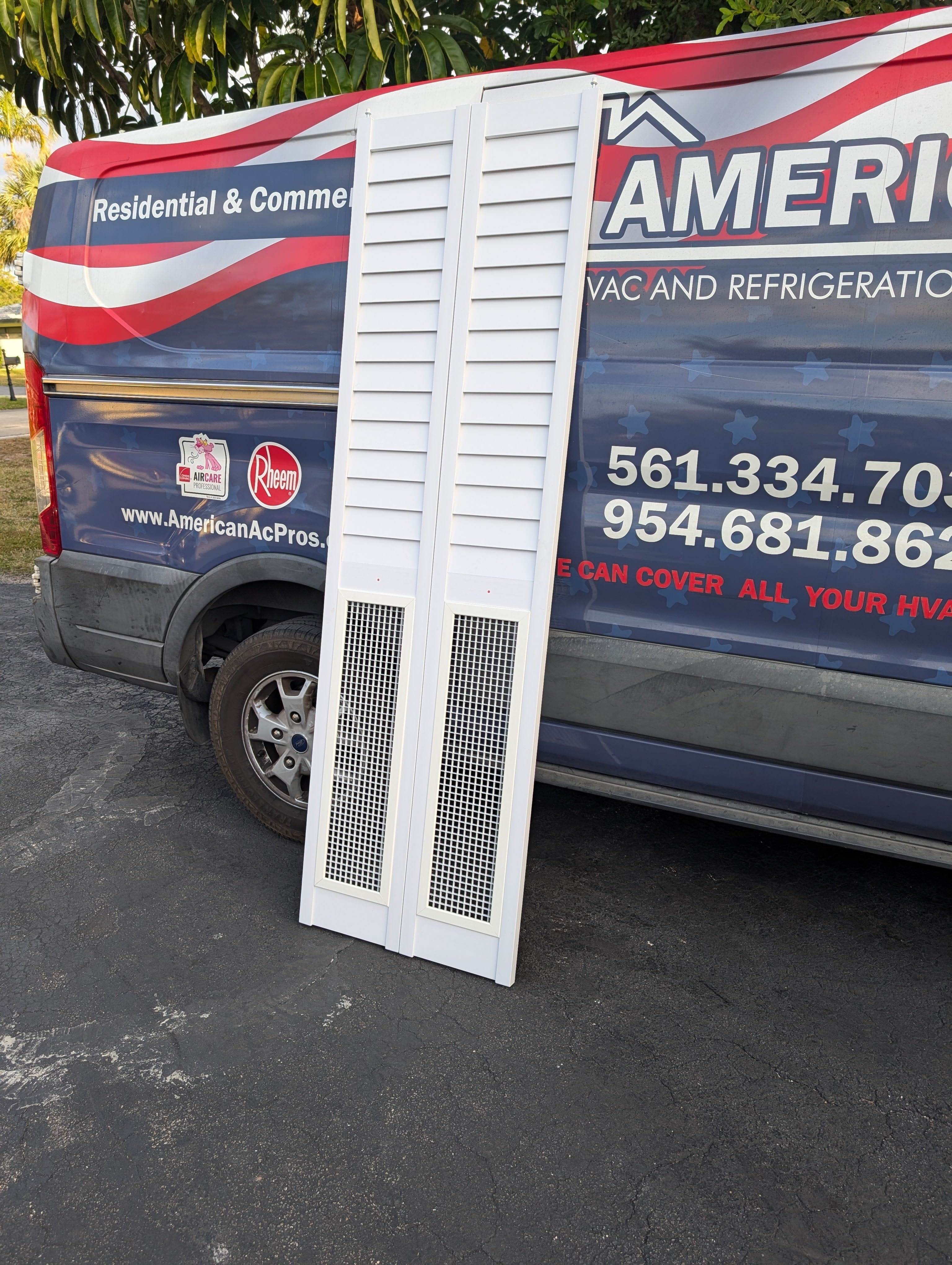 High Flow HVAC Closet Door – Bifold Louver Design (80” Height)