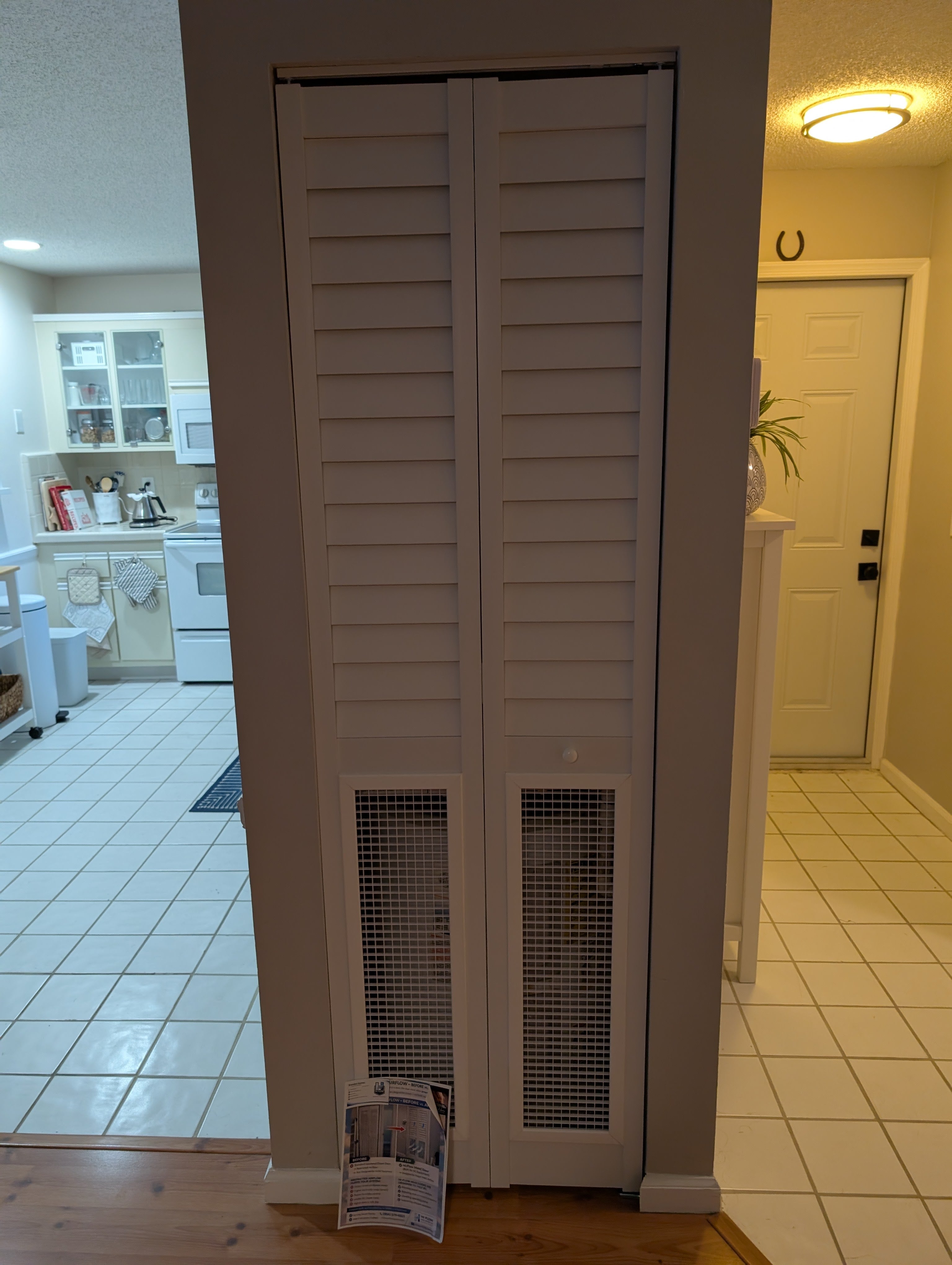 High Flow HVAC Closet Door – Bifold Louver Design (80” Height)