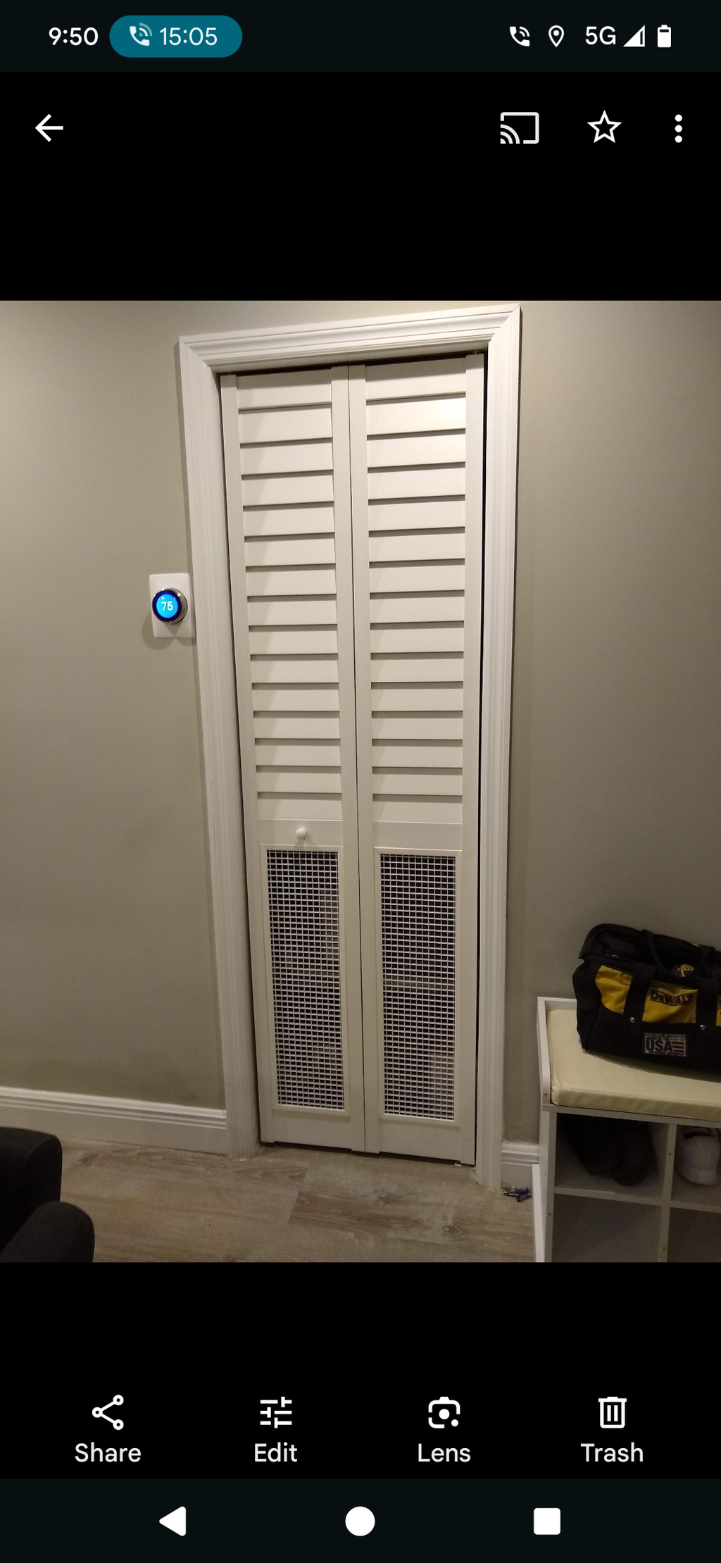 High Flow HVAC Closet Door – Bifold Louver Design (80” Height)